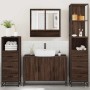 Set de muebles baño 4 pzas madera contrachapada roble marrón de , Muebles de baño - Ref: Foro24-3301284, Precio: 355,18 €, De...