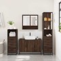 Set de muebles baño 4 pzas madera contrachapada roble marrón de , Muebles de baño - Ref: Foro24-3301284, Precio: 355,18 €, De...
