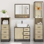 Juego de muebles de baño 4 pzas contrachapada roble sonoma de , Muebles de baño - Ref: Foro24-3301286, Precio: 343,34 €, Desc...
