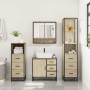 Juego de muebles de baño 4 pzas contrachapada roble sonoma de , Muebles de baño - Ref: Foro24-3301286, Precio: 343,34 €, Desc...