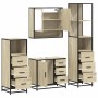Juego de muebles de baño 4 pzas contrachapada roble sonoma de , Muebles de baño - Ref: Foro24-3301286, Precio: 343,34 €, Desc...