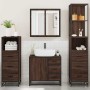 Set de muebles baño 4 pzas madera contrachapada roble marrón de , Muebles de baño - Ref: Foro24-3301259, Precio: 352,90 €, De...