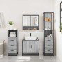 Set de muebles de baño 4 pzas madera contrachapada gris sonoma de , Muebles de baño - Ref: Foro24-3301278, Precio: 337,84 €, ...