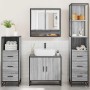 Set de muebles de baño 4 pzas madera contrachapada gris sonoma de , Muebles de baño - Ref: Foro24-3301278, Precio: 337,84 €, ...