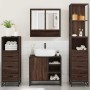 Set de muebles baño 4 pzas madera contrachapada roble marrón de , Muebles de baño - Ref: Foro24-3301299, Precio: 346,12 €, De...