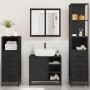Juego de muebles de baño 4 pzas madera contrachapada negro de , Muebles de baño - Ref: Foro24-3301265, Precio: 357,46 €, Desc...