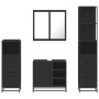 Juego de muebles de baño 4 pzas madera contrachapada negro de , Muebles de baño - Ref: Foro24-3301265, Precio: 357,46 €, Desc...