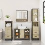 Juego de muebles de baño 4 pzas contrachapada roble sonoma de , Muebles de baño - Ref: Foro24-3301301, Precio: 333,58 €, Desc...