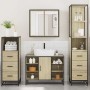 Juego de muebles de baño 4 pzas contrachapada roble sonoma de , Muebles de baño - Ref: Foro24-3301271, Precio: 332,19 €, Desc...