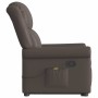 Sillón reclinable masaje pie cuero sintético marrón brillante de , Sillones - Ref: Foro24-3303421, Precio: 297,79 €, Descuent...