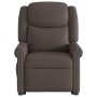 Sillón reclinable eléctrico marrón brillante de , Sillones - Ref: Foro24-3303423, Precio: 323,84 €, Descuento: %