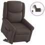 Sillón reclinable eléctrico marrón brillante de , Sillones - Ref: Foro24-3303423, Precio: 323,84 €, Descuento: %