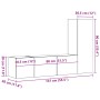 Muebles de TV de pared 3 uds madera vieja madera de ingeniería de , Muebles TV - Ref: Foro24-3328957, Precio: 113,29 €, Descu...