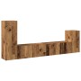 Conjunto de mueble de TV 4 piezas montado la pared madera vieja de , Muebles TV - Ref: Foro24-3329215, Precio: 149,17 €, Desc...