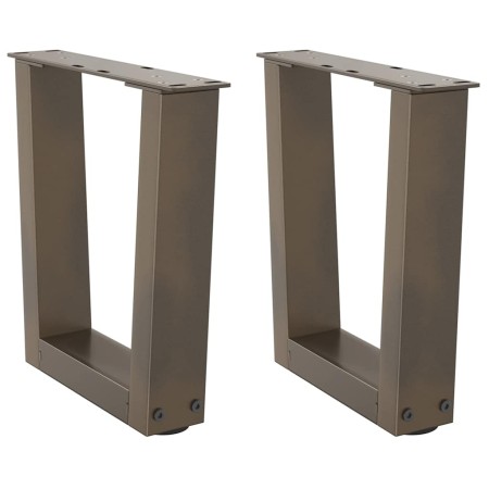 Patas para mesa de comedor en forma de V 2 uds acero natural de , Patas para mesas - Ref: Foro24-4012607, Precio: 49,91 €, De...
