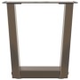 Patas para mesa de comedor en forma de V 2 uds acero natural de , Patas para mesas - Ref: Foro24-4012607, Precio: 49,91 €, De...