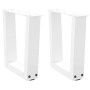 Patas para mesa de comedor forma V 2 uds blanco 40x(30-31,3) cm de , Patas para mesas - Ref: Foro24-4012605, Precio: 49,92 €,...