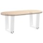 Patas para mesa de comedor forma V 2 uds blanco 40x(30-31,3) cm de , Patas para mesas - Ref: Foro24-4012605, Precio: 49,92 €,...