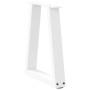Patas para mesa de comedor en forma de V 2 uds blanco acero de , Patas para mesas - Ref: Foro24-4012541, Precio: 52,42 €, Des...