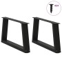 Patas para mesa de comedor forma V 2 uds negro 70x(30-31,3) cm de , Patas para mesas - Ref: Foro24-4012536, Precio: 67,65 €, ...