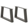 Patas para mesa comedor forma V 2 uds antracita 60x(30-31,3) cm de , Patas para mesas - Ref: Foro24-4012534, Precio: 64,64 €,...