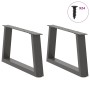 Patas para mesa comedor forma V 2 uds antracita 60x(30-31,3) cm de , Patas para mesas - Ref: Foro24-4012534, Precio: 64,64 €,...