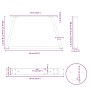 Patas para mesa comedor forma V 2 uds antracita 60x(30-31,3) cm de , Patas para mesas - Ref: Foro24-4012534, Precio: 64,64 €,...
