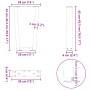 Patas para mesa de comedor en forma de V 2 uds antracita acero de , Patas para mesas - Ref: Foro24-4012626, Precio: 60,81 €, ...