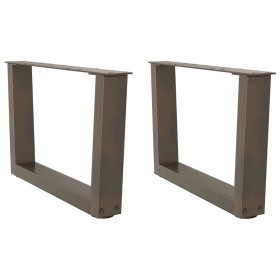 Patas para mesa de comedor en forma de V 2 uds acero natural de , Patas para mesas - Ref: Foro24-4012611, Precio: 60,81 €, De...