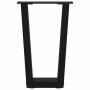Patas para mesa de comedor en forma de V 2 uds acero negro de , Patas para mesas - Ref: Foro24-4012624, Precio: 50,31 €, Desc...