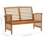Juego de muebles de jardín 4 piezas madera de acacia maciza de vidaXL, Conjuntos de jardín - Ref: Foro24-3057971, Precio: 338...