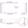 Patas para mesa de comedor forma V 2 uds blanco 60x(30-31,3) cm de , Patas para mesas - Ref: Foro24-4012613, Precio: 65,59 €,...