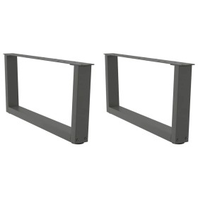 Patas para mesa comedor forma V 2 uds antracita 70x(30-31,3) cm de , Patas para mesas - Ref: Foro24-4012618, Precio: 71,74 €,...