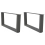Patas para mesa comedor forma V 2 uds antracita 70x(30-31,3) cm de , Patas para mesas - Ref: Foro24-4012618, Precio: 71,74 €,...