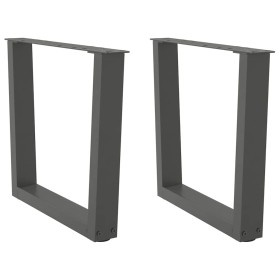 Patas para mesa de comedor en forma de V 2 uds antracita acero de , Patas para mesas - Ref: Foro24-4012630, Precio: 67,32 €, ...