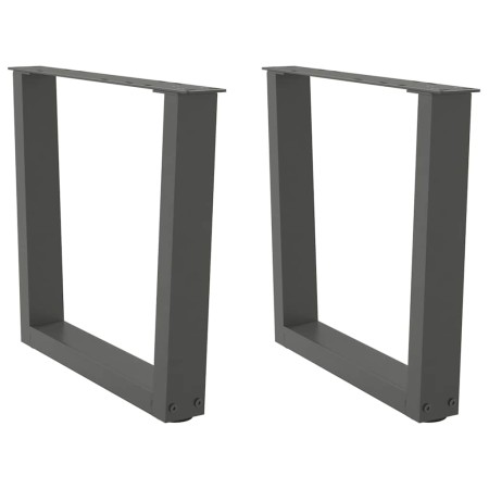 Patas para mesa de comedor en forma de V 2 uds antracita acero de , Patas para mesas - Ref: Foro24-4012630, Precio: 67,32 €, ...