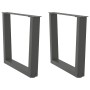 Patas para mesa de comedor en forma de V 2 uds antracita acero de , Patas para mesas - Ref: Foro24-4012630, Precio: 67,32 €, ...