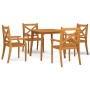 Juego de comedor de jardín 5 piezas madera maciza de acacia de vidaXL, Conjuntos de jardín - Ref: Foro24-3058000, Precio: 395...