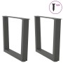 Patas para mesa de comedor en forma de V 2 uds antracita acero de , Patas para mesas - Ref: Foro24-4012630, Precio: 67,32 €, ...