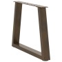 Patas para mesa de comedor forma de V 2 uds acero natural acero de , Patas para mesas - Ref: Foro24-4012555, Precio: 71,84 €,...