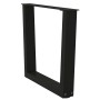 Patas para mesa de comedor forma V 2 uds negro 60x(42-43,3) cm de , Patas para mesas - Ref: Foro24-4012632, Precio: 67,53 €, ...