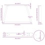 Patas para mesa de comedor forma V 2 uds blanco 70x(42-43,3) cm de , Patas para mesas - Ref: Foro24-4012557, Precio: 75,93 €,...