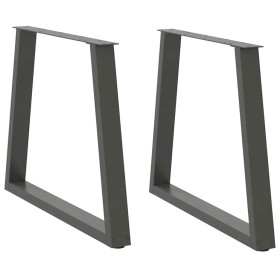 Patas para mesa de comedor en forma de V 2 uds antracita acero de , Patas para mesas - Ref: Foro24-4012574, Precio: 93,51 €, ...