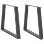 Patas para mesa de comedor en forma de V 2 uds antracita acero de , Patas para mesas - Ref: Foro24-4012574, Precio: 93,51 €, ...