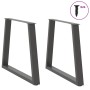 Patas para mesa de comedor en forma de V 2 uds antracita acero de , Patas para mesas - Ref: Foro24-4012574, Precio: 93,51 €, ...