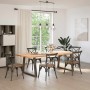 Patas para mesa de comedor en forma de V 2 uds acero natural de , Patas para mesas - Ref: Foro24-4012583, Precio: 115,57 €, D...
