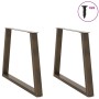 Patas para mesa de comedor en forma de V 2 uds acero natural de , Patas para mesas - Ref: Foro24-4012583, Precio: 115,57 €, D...