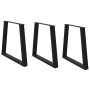 Patas para mesa de comedor en forma de V 3 uds acero negro de , Patas para mesas - Ref: Foro24-4012588, Precio: 117,93 €, Des...