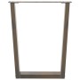 Patas para mesa de comedor en forma de V 2 uds acero natural de , Patas para mesas - Ref: Foro24-4012647, Precio: 105,98 €, D...