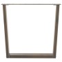 Patas para mesa de comedor en forma de V 2 uds acero natural de , Patas para mesas - Ref: Foro24-4012651, Precio: 100,76 €, D...